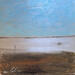 Painting Barque sur l’étang by Mahieu Bertrand | Painting Figurative Landscapes Metal