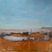 Painting La jetée by Mahieu Bertrand | Painting Figurative Landscapes Metal