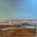 Painting Couple plage des 3 digues by Mahieu Bertrand | Painting Figurative Landscapes Metal