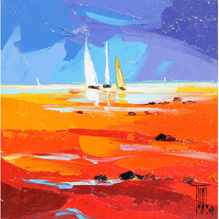 Painting Voiliers au large by Tual Pierrick | Painting Pop icons