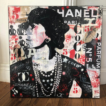 Pintura COCO CHANEL por Kikayou | Pintura