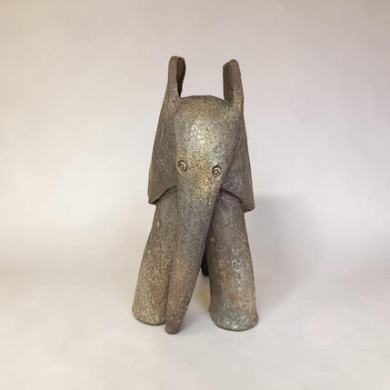 Skulptur Le Petit Éléphant chocolat von Roche Clarisse | Skulptur