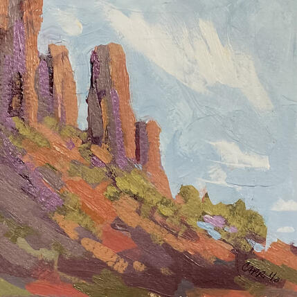 Painting Sedona Palette by Carrillo Cindy | Painting Figurative Oil Landscapes