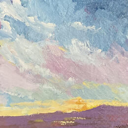 Painting Sunset from Sedona by Carrillo Cindy  | Painting Figurative Oil Landscapes