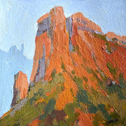 Painting F1 Breath Deep by Carrillo Cindy | Painting Impressionism Acrylic Landscapes