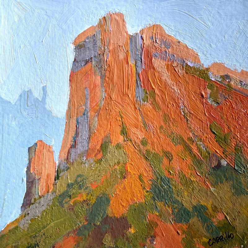 Painting F1 Breath Deep by Carrillo Cindy | Painting Impressionism Landscapes Acrylic