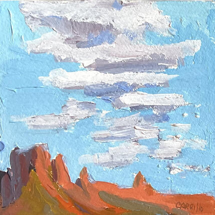 Peinture Monsoon Clouds par Carrillo Cindy  | Tableau