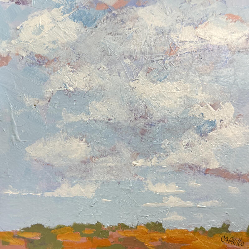 Peinture Cloud Dancers par Carrillo Cindy | Tableau Figuratif Paysages Huile