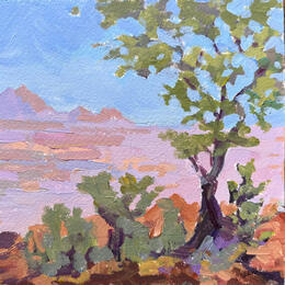 Painting Mesa Trailhead by Carrillo Cindy  | Painting Impressionism Acrylic Landscapes, Pop icons