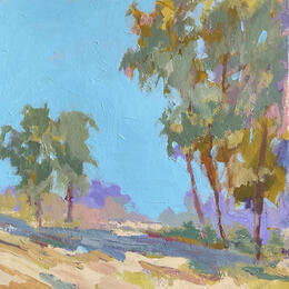 Painting Afternoon Delight by Carrillo Cindy  | Painting Figurative Oil Landscapes