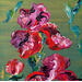 Painting Iris rouge et violet by Amblard Florence | Painting Impressionism Landscapes Nature Acrylic