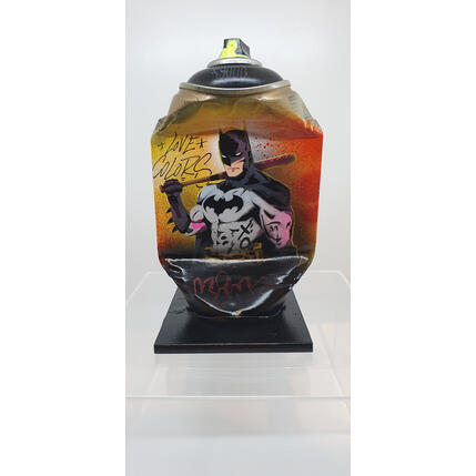 Sculpture The dark man by Lemoine Mael | Sculpture Pop-art Acrylic, Graffiti Pop icons