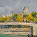 Peinture Pont vers le Panthéon par Sannier Daniel | Tableau Impressionnisme Paysages Huile