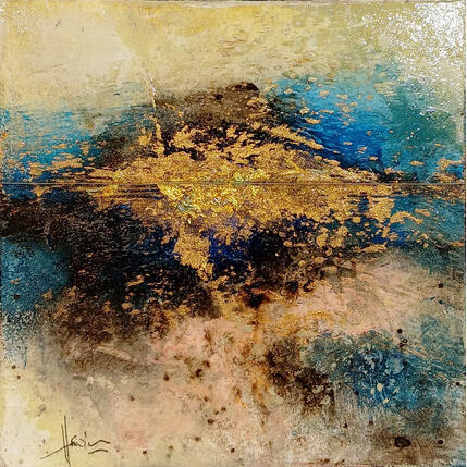 Gemälde Abstraction #4758 von Hévin Christian | Gemälde Abstrakt Acryl, Öl, Pastell Minimalistisch