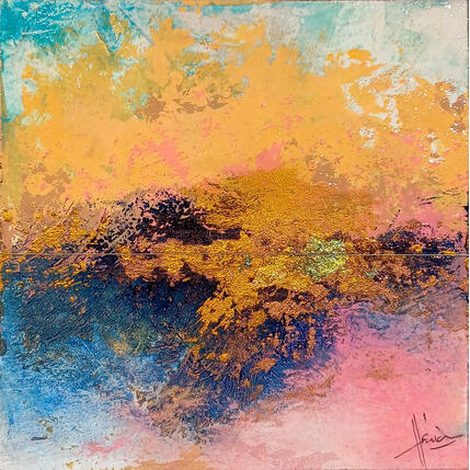 Gemälde Abstraction #4759 von Hévin Christian | Gemälde Abstrakt Acryl, Öl, Pastell Minimalistisch