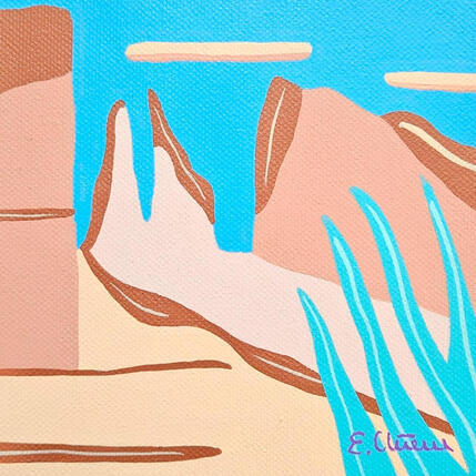 Painting Abruptes by Emilie Chêne | Painting Figurative Acrylic Nature