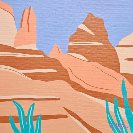 Painting Mineral by Emilie Chêne | Painting Figurative Acrylic Nature, Pop icons