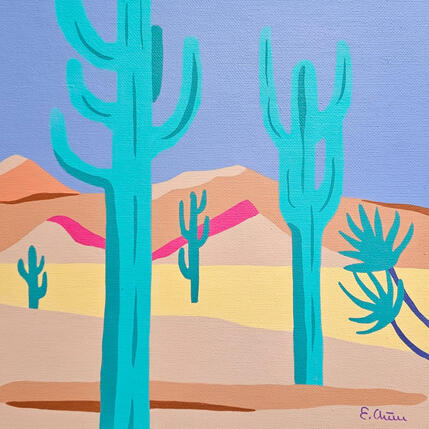 Painting Gigantes by Emilie Chêne | Painting Figurative Acrylic Nature
