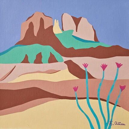 Painting Frele by Emilie Chêne | Painting Figurative Acrylic Nature