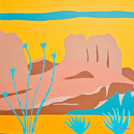 Painting Carroza by Emilie Chêne | Painting Figurative Acrylic Nature