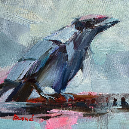 Painting Nocturne in Black by Bond Tetiana | Painting