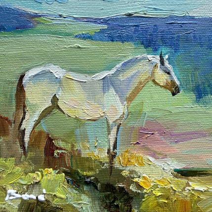 Painting Velvet Horizon by Bond Tetiana | Painting