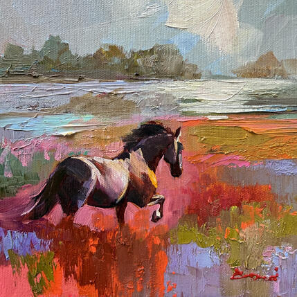 Painting Stillness in Bloom by Bond Tetiana | Painting