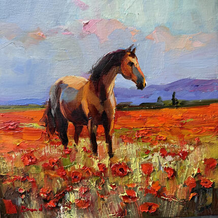Painting Strength in Stillness by Bond Tetiana | Painting