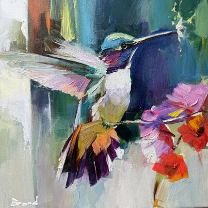Painting Emerald Reverie by Bond Tetiana | Painting