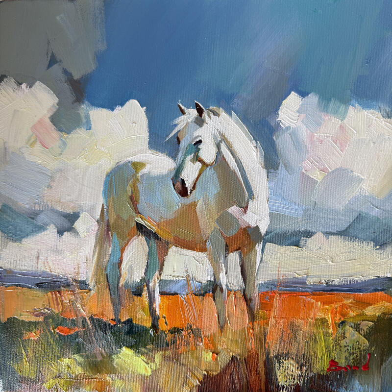 Painting The Breath of Freedom by Bond Tetiana | Painting Figurative Oil
