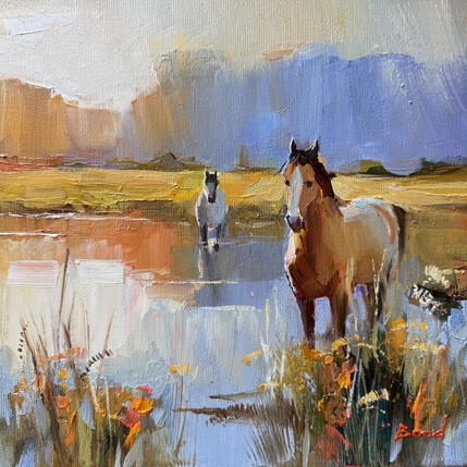 Painting Echoes of Paradise by Bond Tetiana | Painting