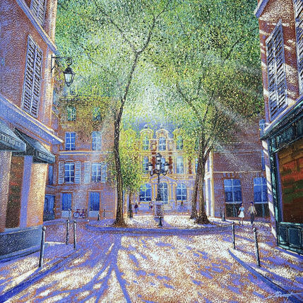 Painting Place Furstenberg by Dessapt Alan | Painting Impressionism Acrylic, Oil Urban