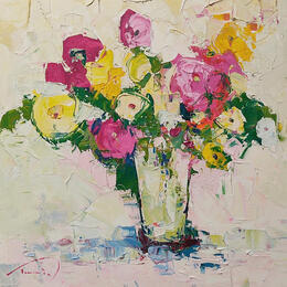 Painting Toujours, toujours tes fleurs by Tomàs | Painting
