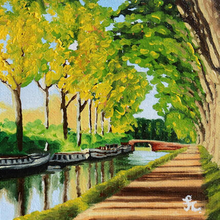 Painting Canal du Midi  by Casteran Florian | Painting