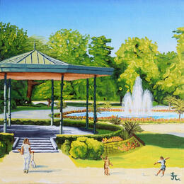 Painting Jardin des Plantes by Casteran Florian | Painting