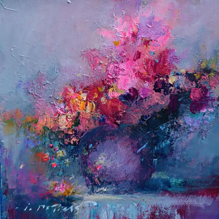 Painting Floral Passion   by Petras Ivica | Painting Figurative Oil Landscapes, Pop icons