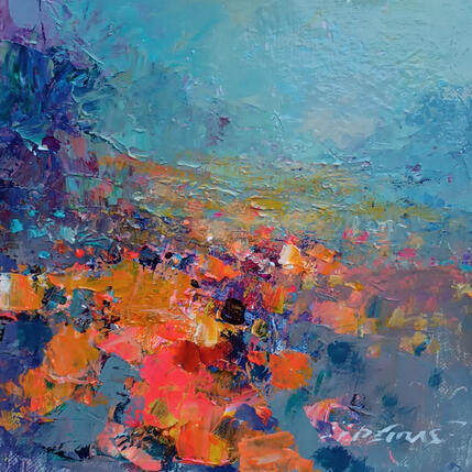 Painting Mystical Meadow   by Petras Ivica | Painting Figurative Oil Landscapes