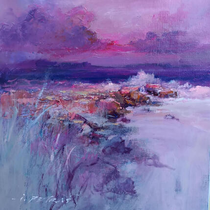 Painting Before the Storm  by Petras Ivica | Painting Figurative Oil Landscapes