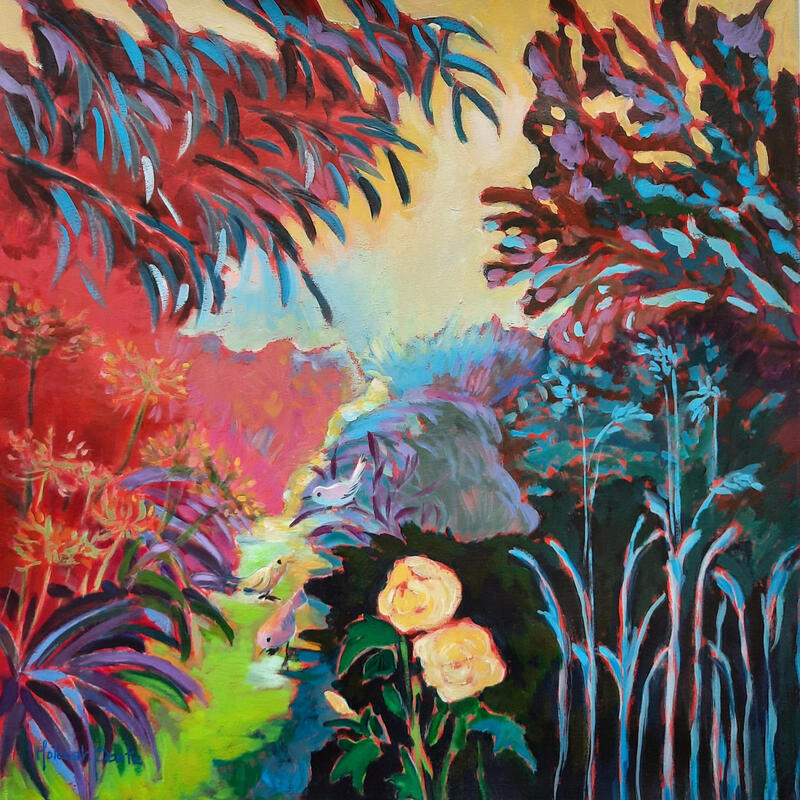 Peinture Avant l'orage par Molénat-Ponté | Tableau Impressionnisme Paysages Acrylique