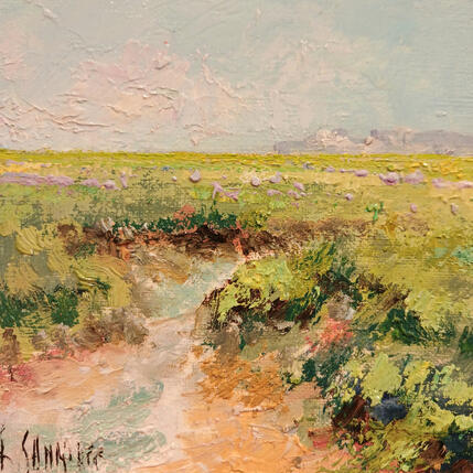 Painting La baie de Somme by Sannier Daniel | Painting Impressionism Oil Landscapes