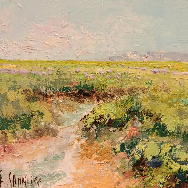 Painting La baie de Somme by Sannier Daniel | Painting Impressionism Landscapes Oil