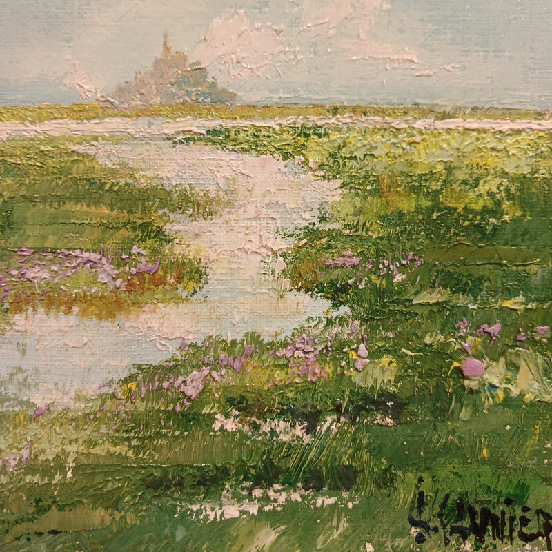 Painting St Michel by Sannier Daniel | Painting Impressionism Landscapes Oil