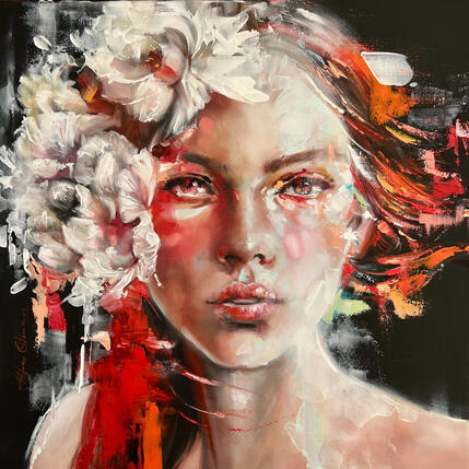 Painting La riposta della luce by Abbondanzia Monica | Painting Figurative Acrylic