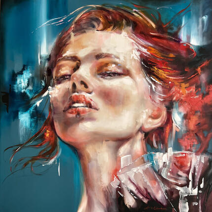 Gemälde Frammenti d'aria von Abbondanzia Monica | Gemälde Figurativ Acryl