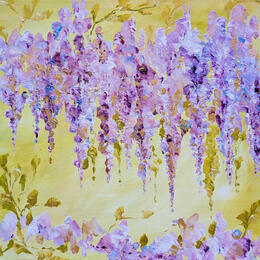 Peinture Glycine par Amblard Florence | Tableau