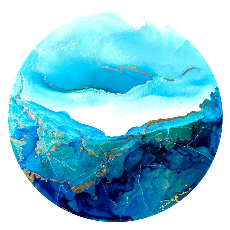 Peinture 2992 Poésie Marine par Depaire Silvia | Tableau Abstrait Acrylique