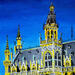 Painting Maison du Roi by Rodriguez Rio Martin | Painting Figurative Urban Oil