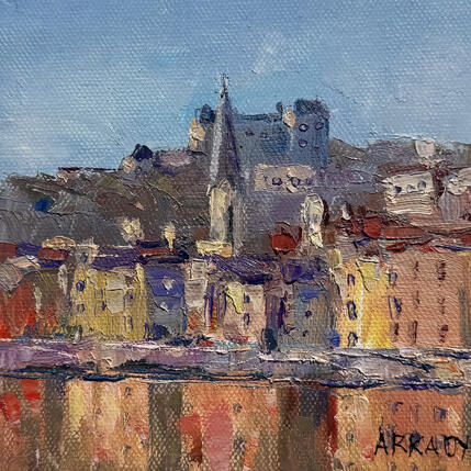 Peinture La lumière du Vieux-Lyon par Arkady | Tableau