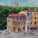 Painting Place Saint-Jean et Fourvière by Arkady | Painting Figurative Oil