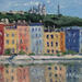 Peinture Lyon en reflets par Arkady | Tableau Figuratif Huile